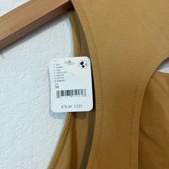 Free People Movement So Simple Dress Racerback Tank Midi Antelope NWT Medium - Picture 6 of 6